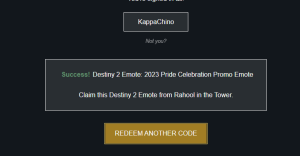 free destiny 2 codes