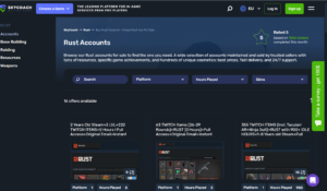 rust account buy