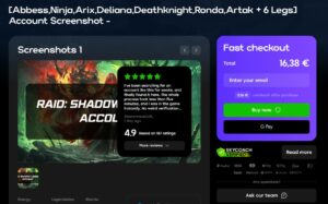 buy raid account
